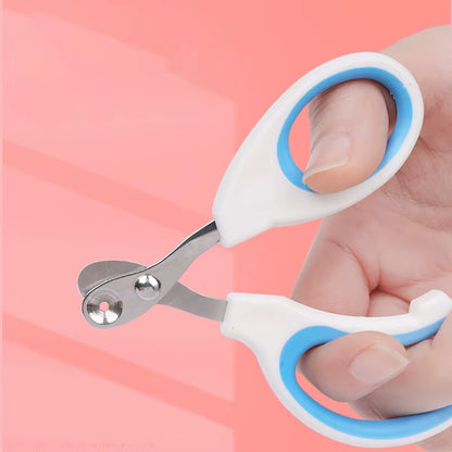 Professional Circular Hole Cat Nail Scissors and Dog Nail Clippers for Small Pets - Grooming Supplies