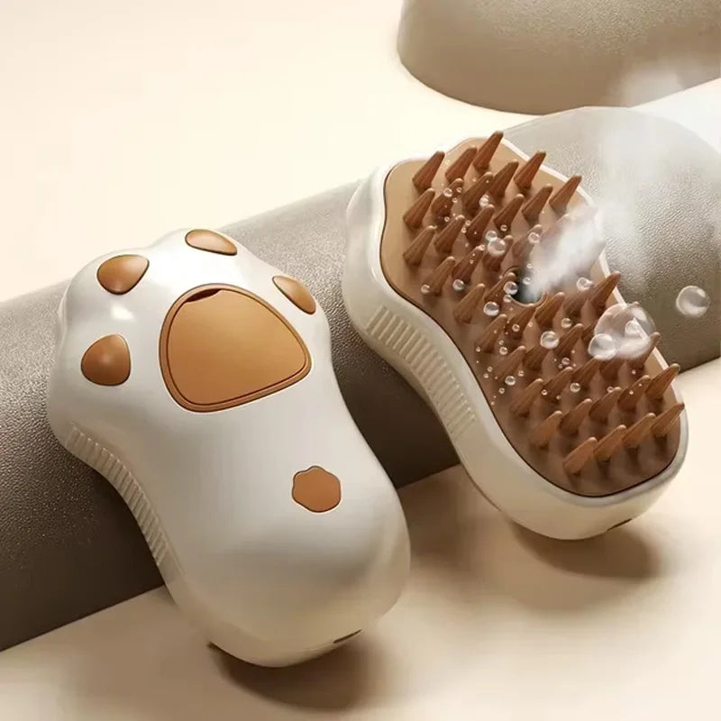 3-in-1 Electric Pet Grooming Brush with Steam and Spray Function for Cats and Dogs - Hair Removal and Massage Comb