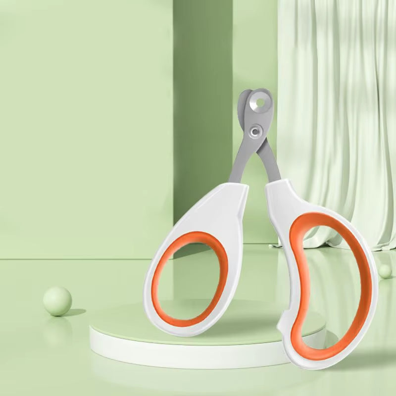 Professional Circular Hole Cat Nail Scissors and Dog Nail Clippers for Small Pets - Grooming Supplies
