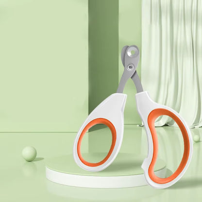 Professional Circular Hole Cat Nail Scissors and Dog Nail Clippers for Small Pets - Grooming Supplies