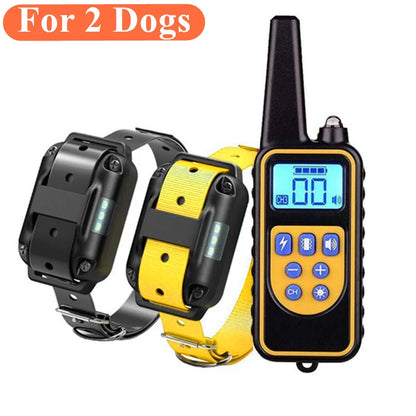 Professional Waterproof Electric Dog Training Collar with Remote Control - Rechargeable Anti-Bark Device for All Dog Sizes