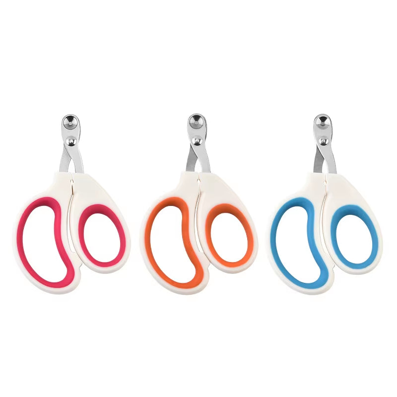 Professional Circular Hole Cat Nail Scissors and Dog Nail Clippers for Small Pets - Grooming Supplies