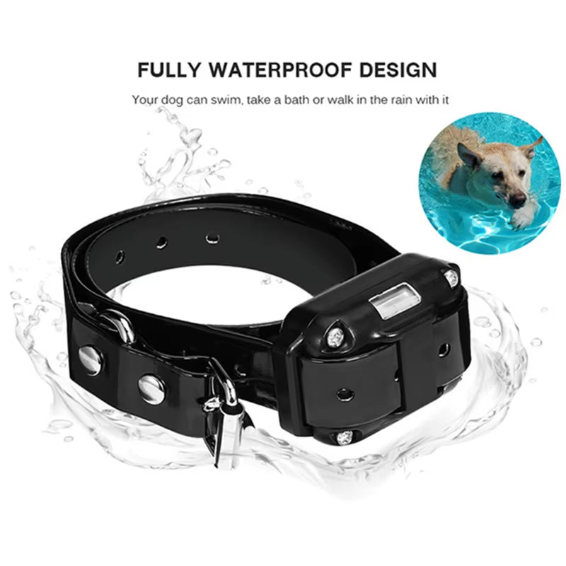 Professional Waterproof Electric Dog Training Collar with Remote Control - Rechargeable Anti-Bark Device for All Dog Sizes