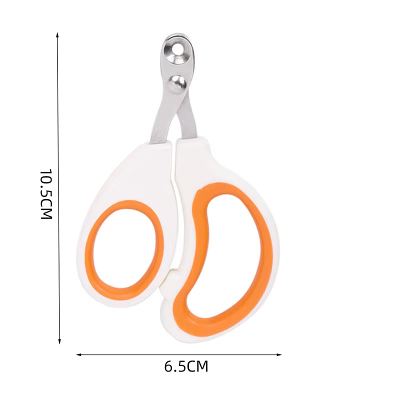 Professional Circular Hole Cat Nail Scissors and Dog Nail Clippers for Small Pets - Grooming Supplies