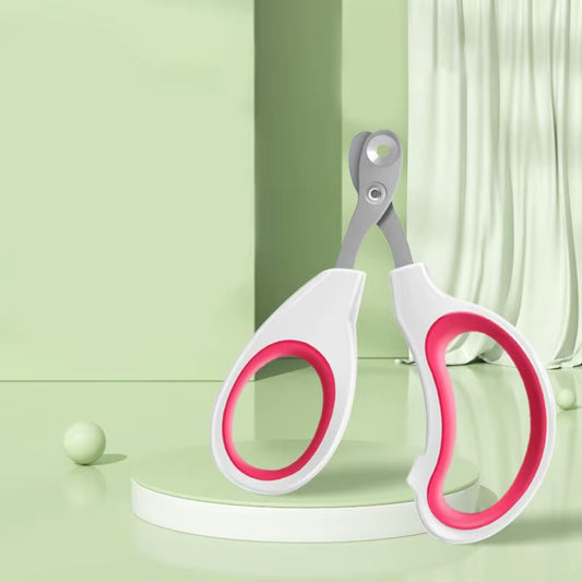 Professional Circular Hole Cat Nail Scissors and Dog Nail Clippers for Small Pets - Grooming Supplies