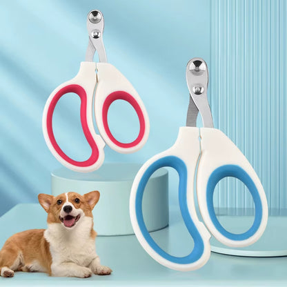 Professional Circular Hole Cat Nail Scissors and Dog Nail Clippers for Small Pets - Grooming Supplies