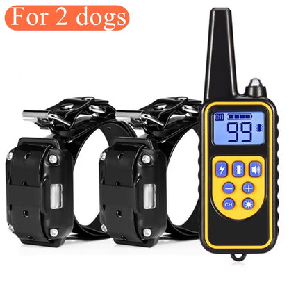 Professional Waterproof Electric Dog Training Collar with Remote Control - Rechargeable Anti-Bark Device for All Dog Sizes